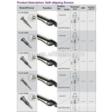 Hinge screws--self borken